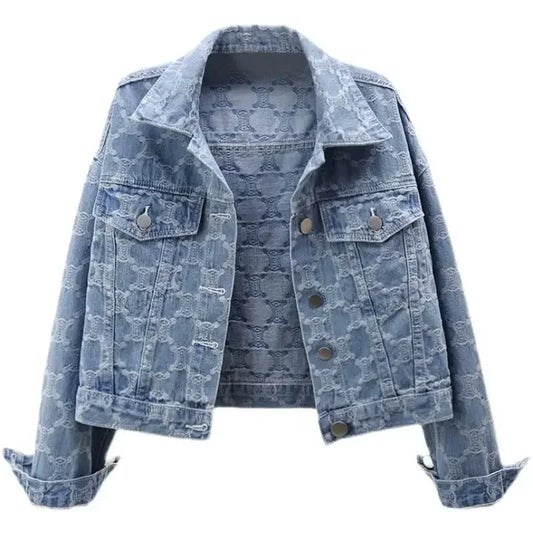 Opaline Jacquard Tweed Crop Jacket