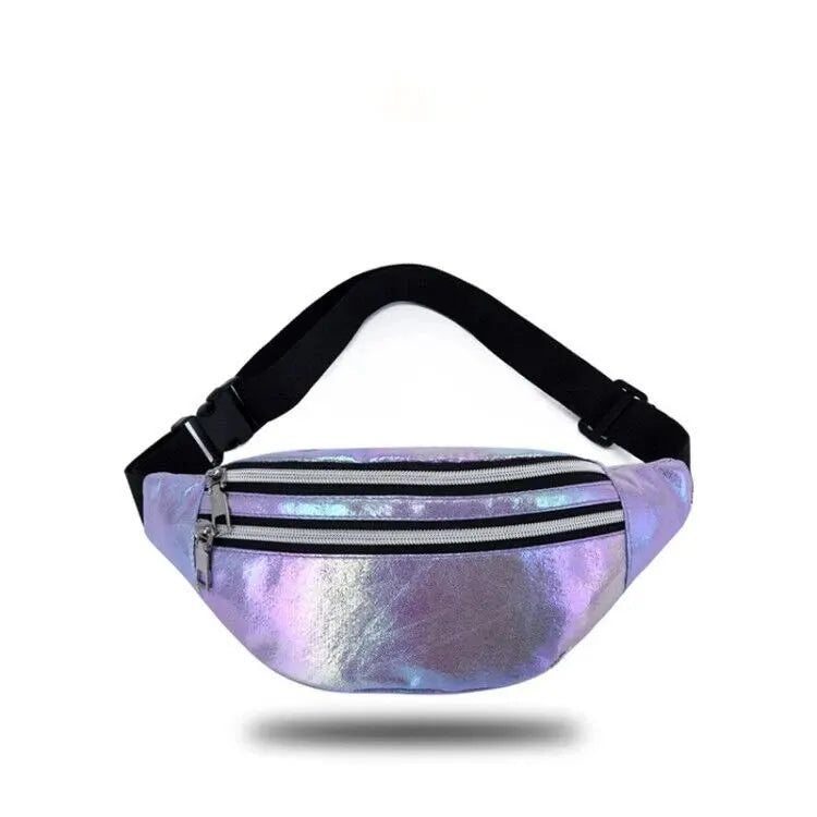 Prism Pulse – Holographic Waist Fanny Pack