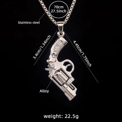 Grenade Flux – Double-Tone Punk Pendant Necklace