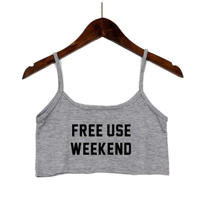 Weekend Mode Crop Top