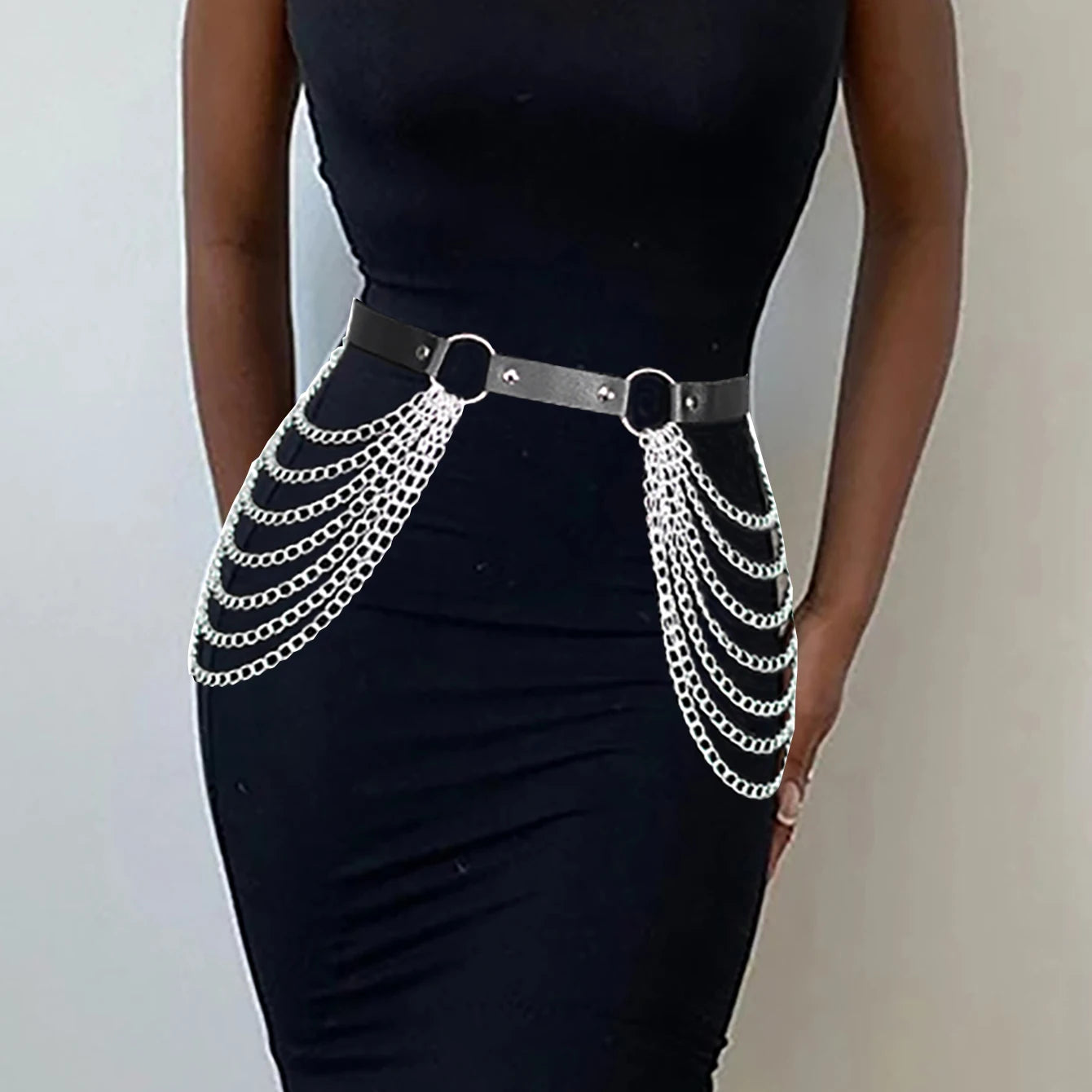 LUSTRA Layered Chain Waist Harness