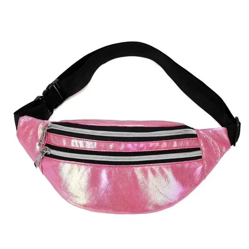 Prism Pulse – Holographic Waist Fanny Pack