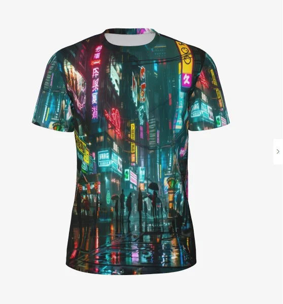CYBERWAVE//3D VISION Tee – Futuristic Breathable Unisex Summer Shirt 2025