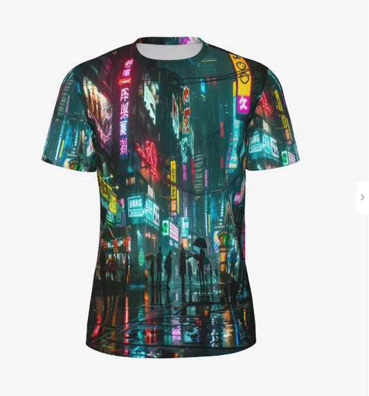 CYBERWAVE//3D VISION Tee – Futuristic Breathable Unisex Summer Shirt 2025