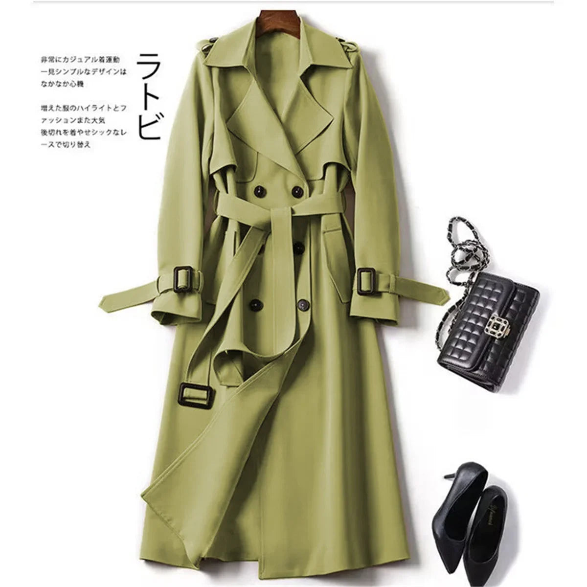Cyberdelika Brit Noir Midi Coat