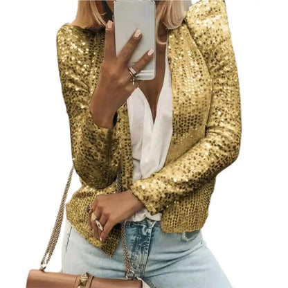 Gold Flux Sequin Jacket