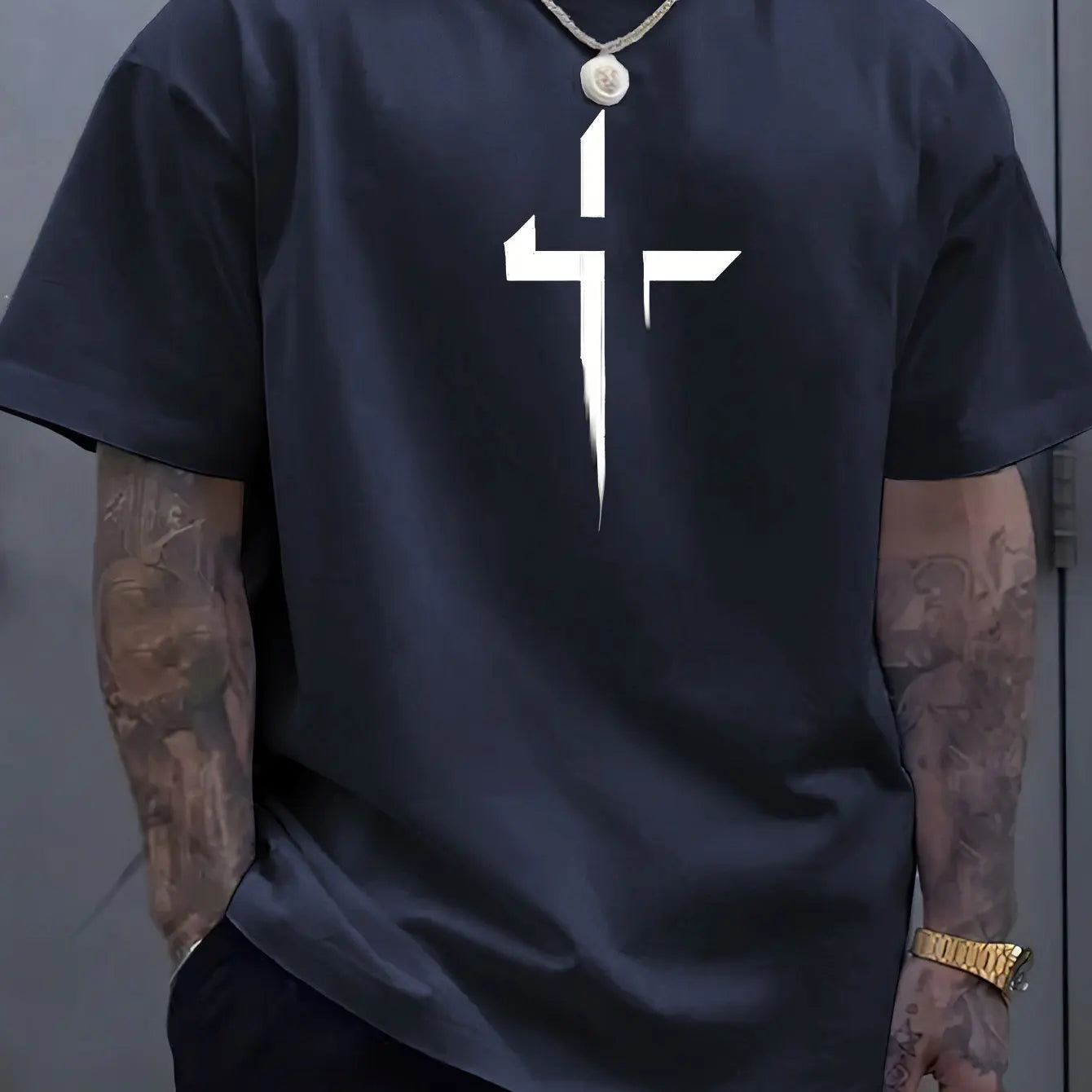Reverse Cross Vibes – Summer Oversized Tee