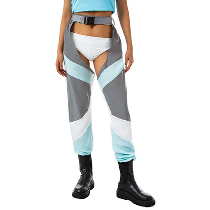 AFTERGLOW Cut-Out Chaps — Buckle, Patchwork/Solid