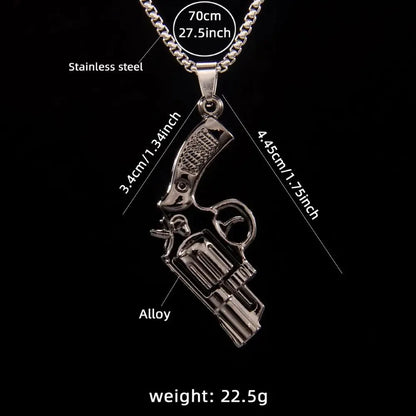 Grenade Flux – Double-Tone Punk Pendant Necklace