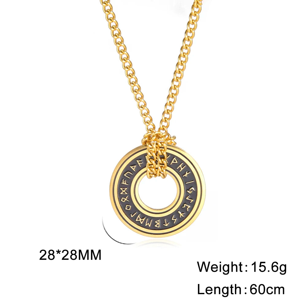Elder Futhark – Nordic Rune Pendant Necklace