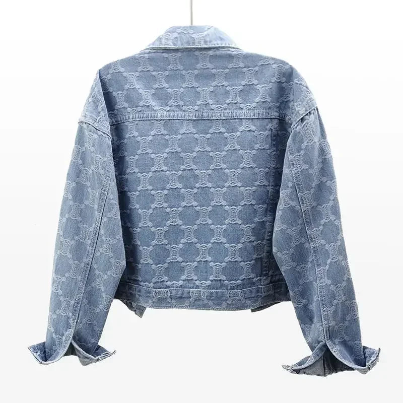 Opaline Jacquard Tweed Crop Jacket