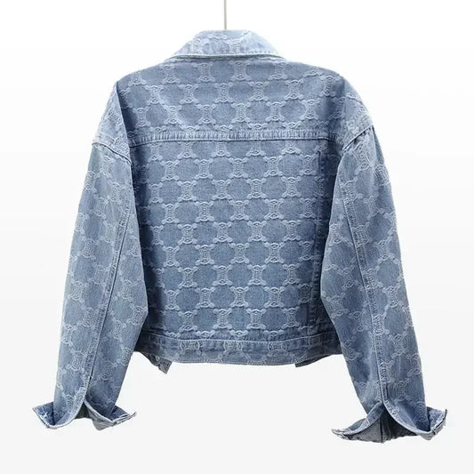 Opaline Jacquard Tweed Crop Jacket