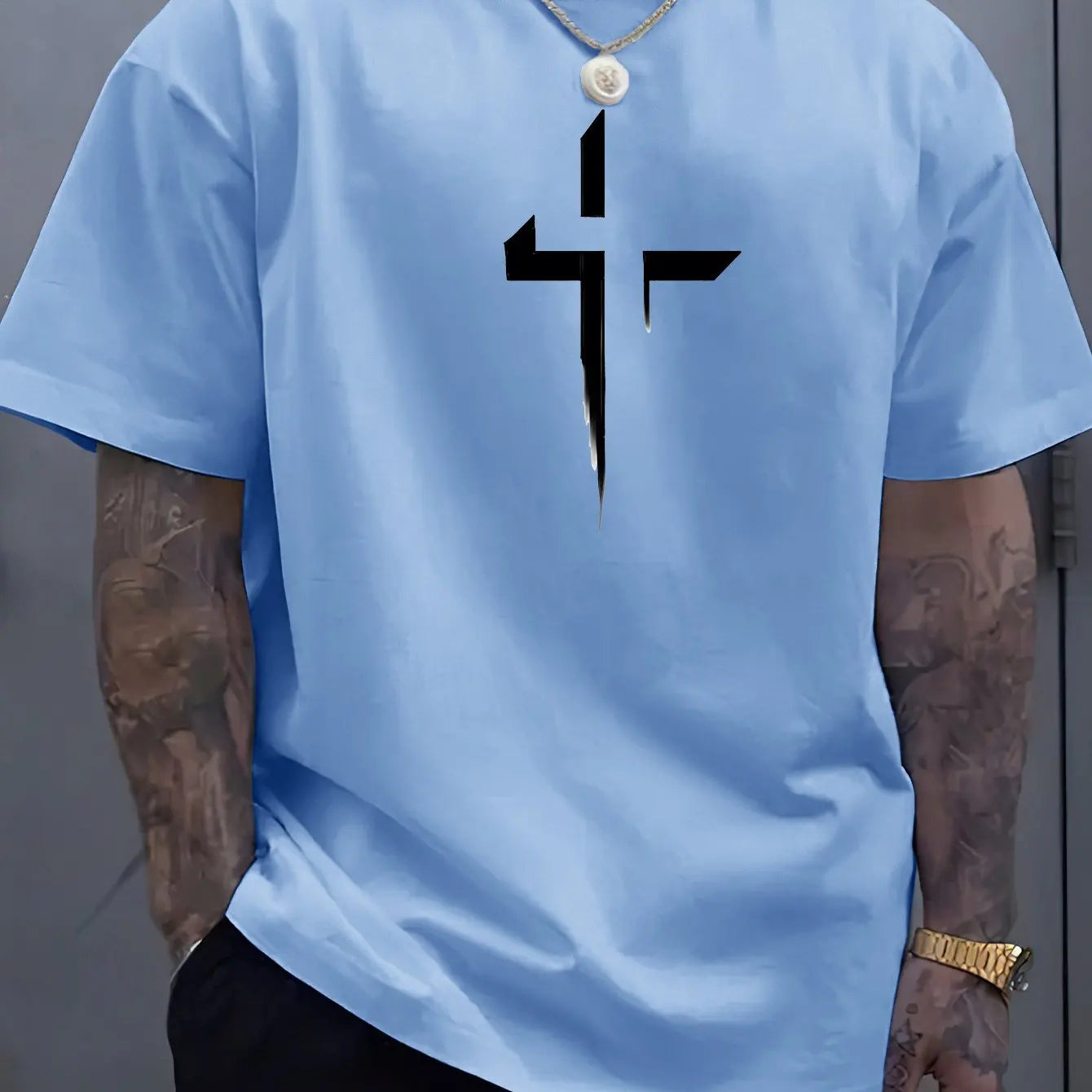 Reverse Cross Vibes – Summer Oversized Tee