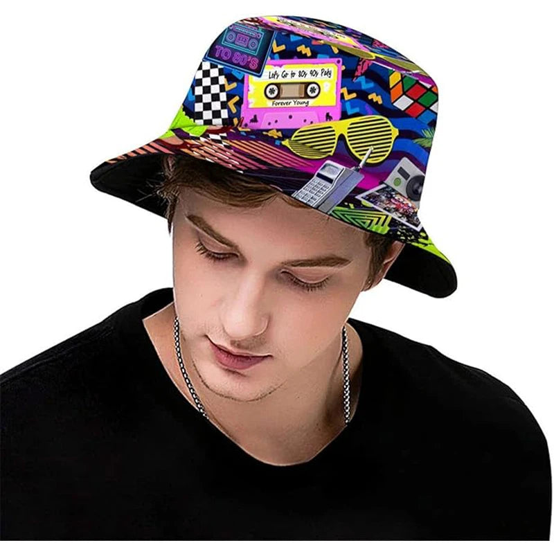 Back to 80s Bucket Hat – Retro Vibes Only