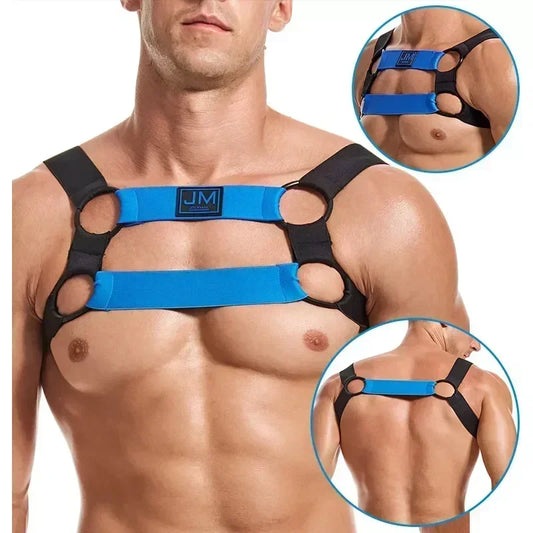 LUSTRA Obsidian Ritual - Open Back Fetish Harness Top