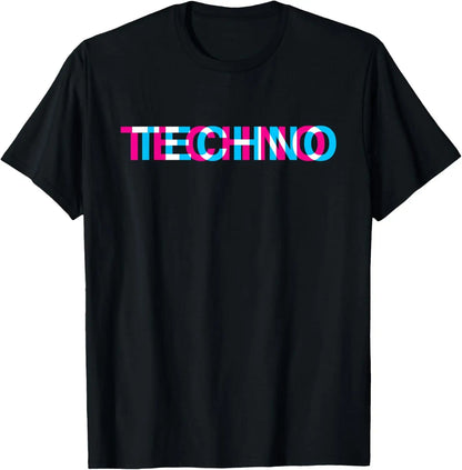 Trippy Glitch Cyber Tee