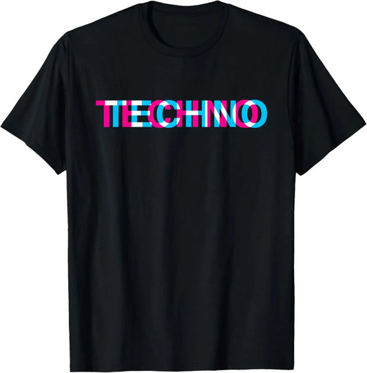 Trippy Glitch Cyber Tee