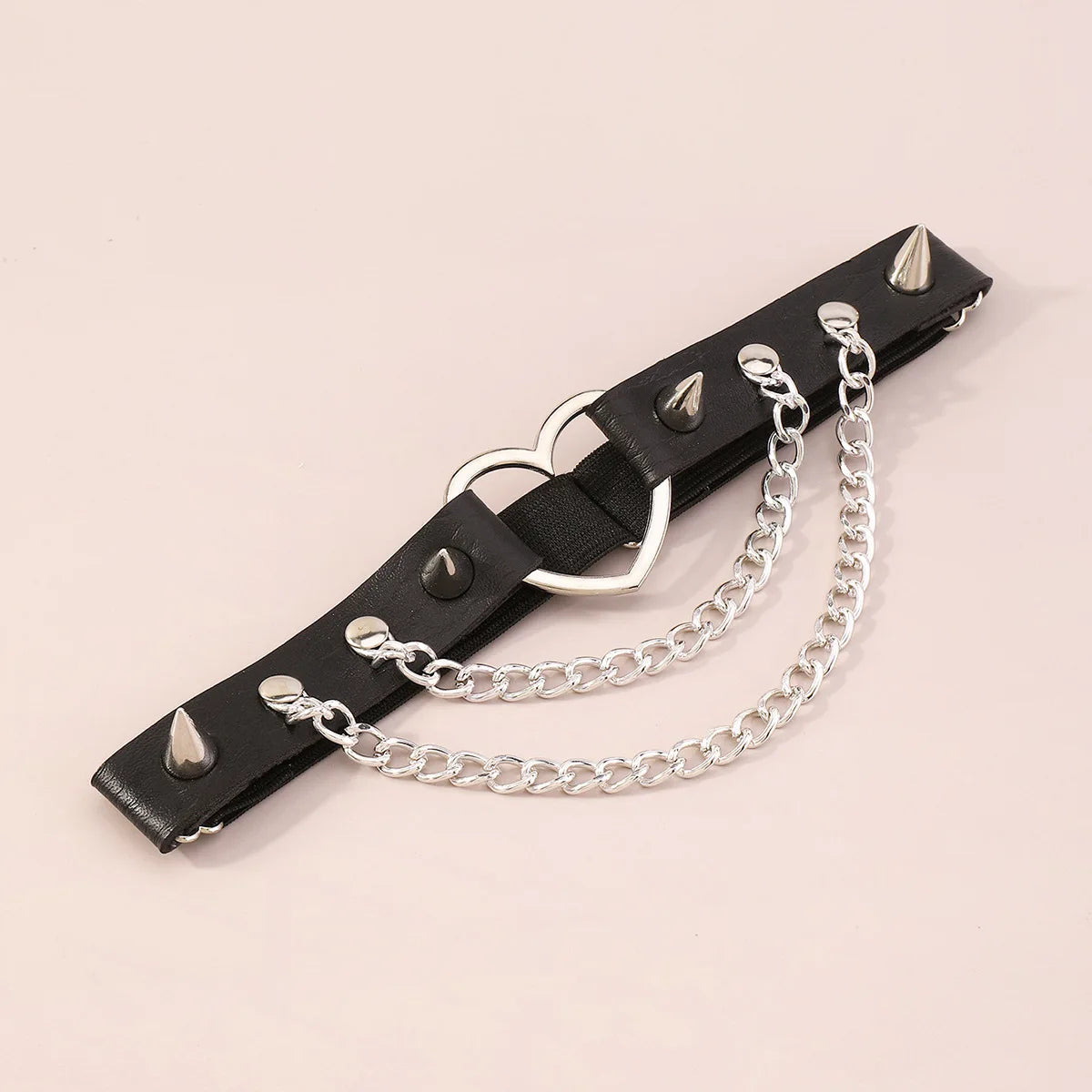 Midnight Thorn - Spiked Leather Leg Harness