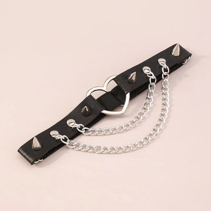 Midnight Thorn - Spiked Leather Leg Harness