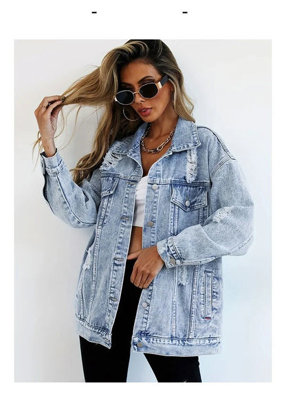 Riftline Distressed Denim Jacket