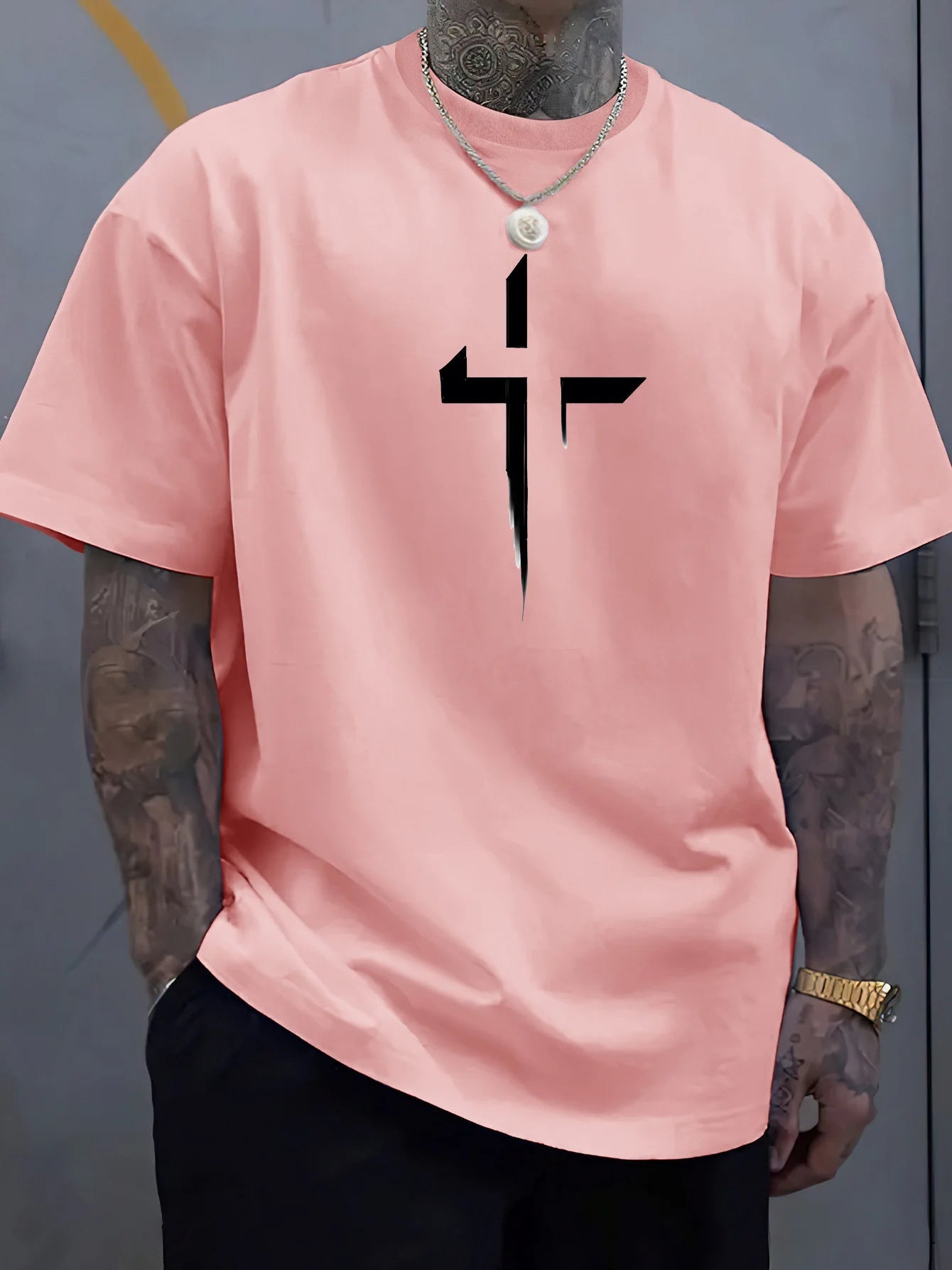 Reverse Cross Vibes – Summer Oversized Tee