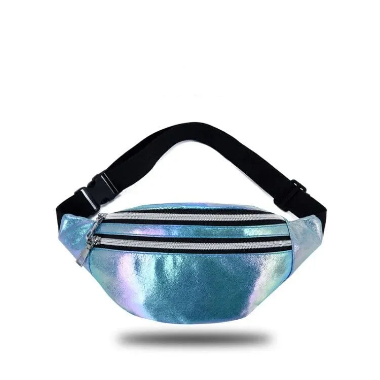 Prism Pulse – Holographic Waist Fanny Pack