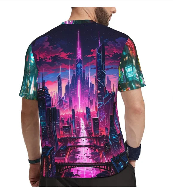CYBERWAVE//3D VISION Tee – Futuristic Breathable Unisex Summer Shirt 2025