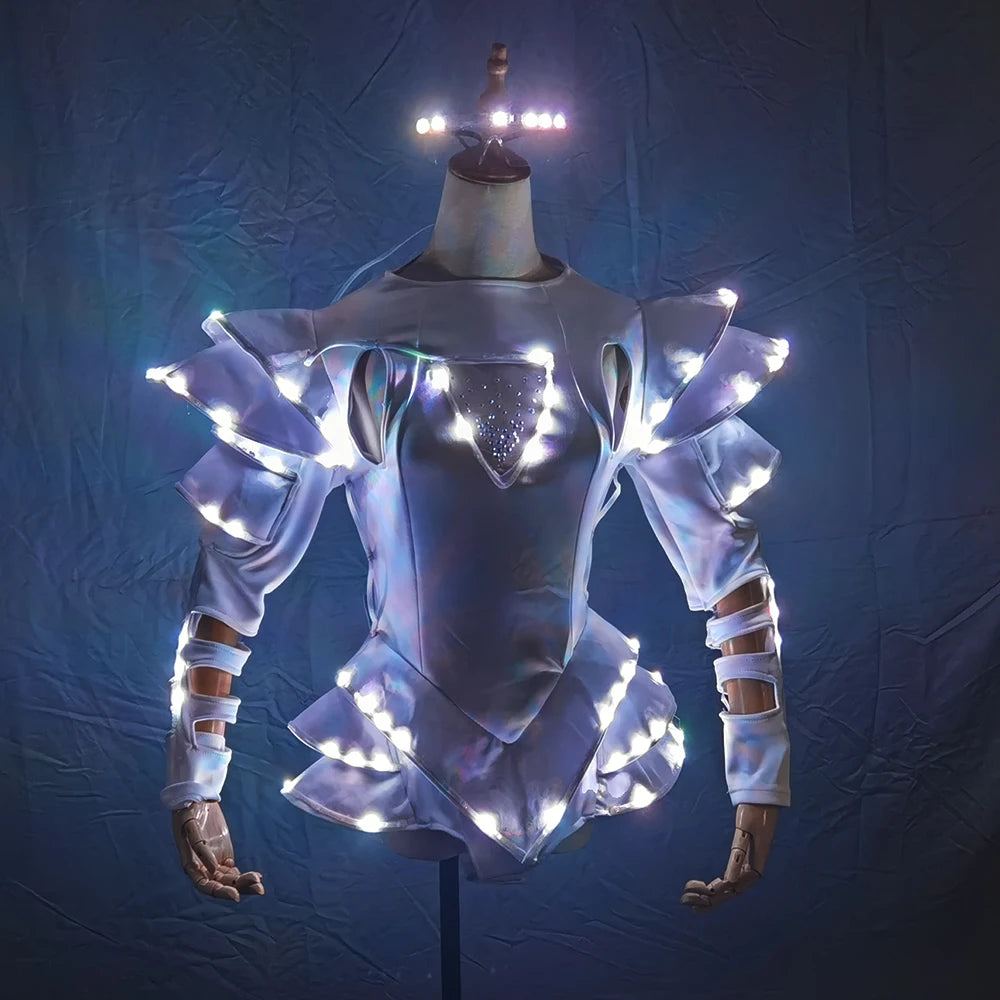 Luminous Bride LED Tutu Dress – Dance & Party Glow