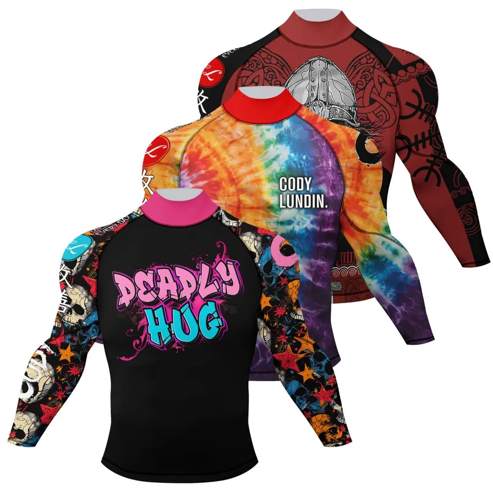 DRILL//CORE Compression Rashguard – Mock Neck Tech Shirt for Combat & Surf