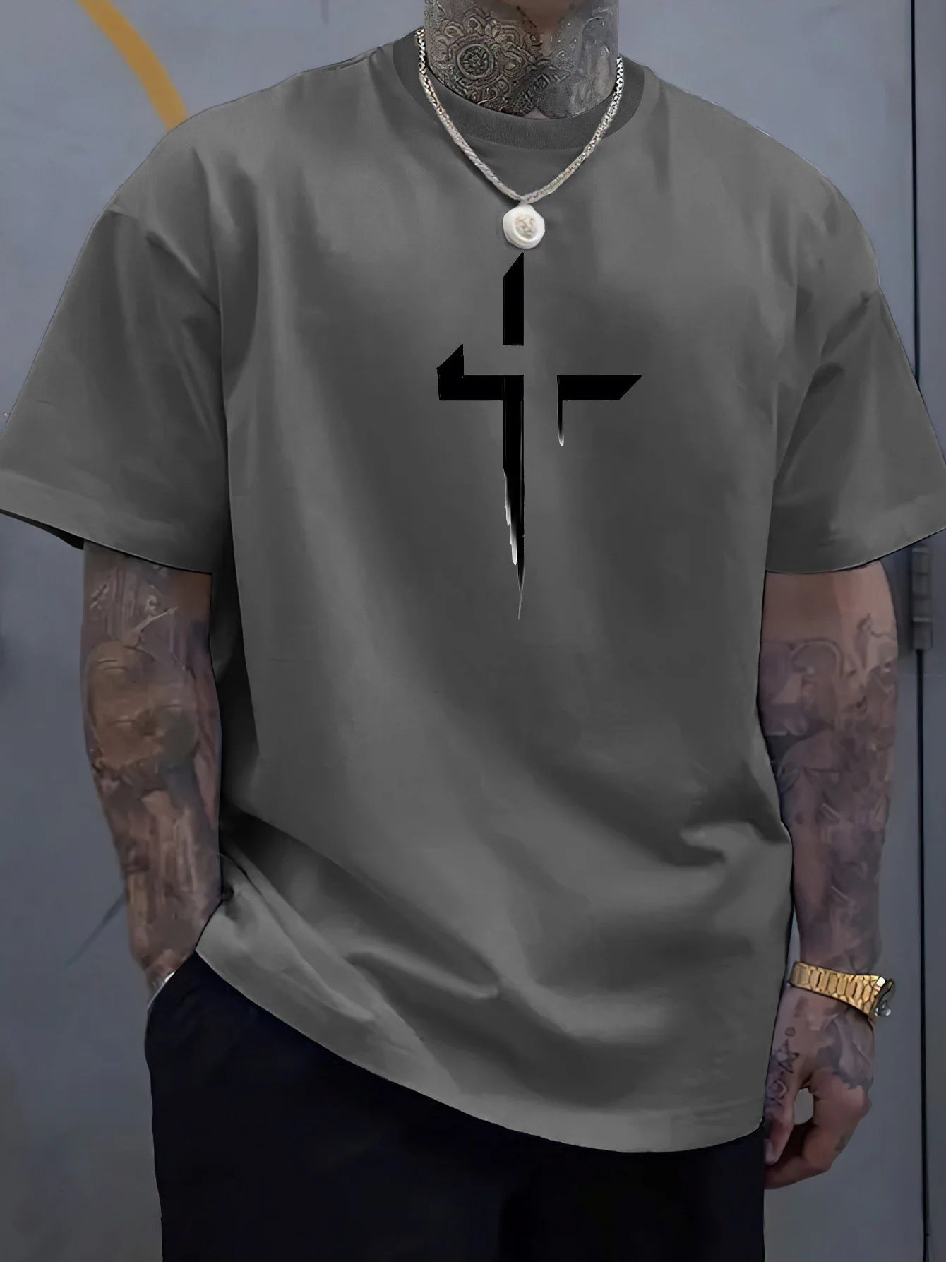 Reverse Cross Vibes – Summer Oversized Tee