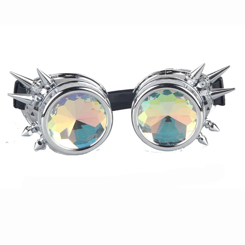 SpikedRetro Steampunk Goggles – Gothic Punk Eyewear with Attitude