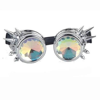 SpikedRetro Steampunk Goggles – Gothic Punk Eyewear with Attitude