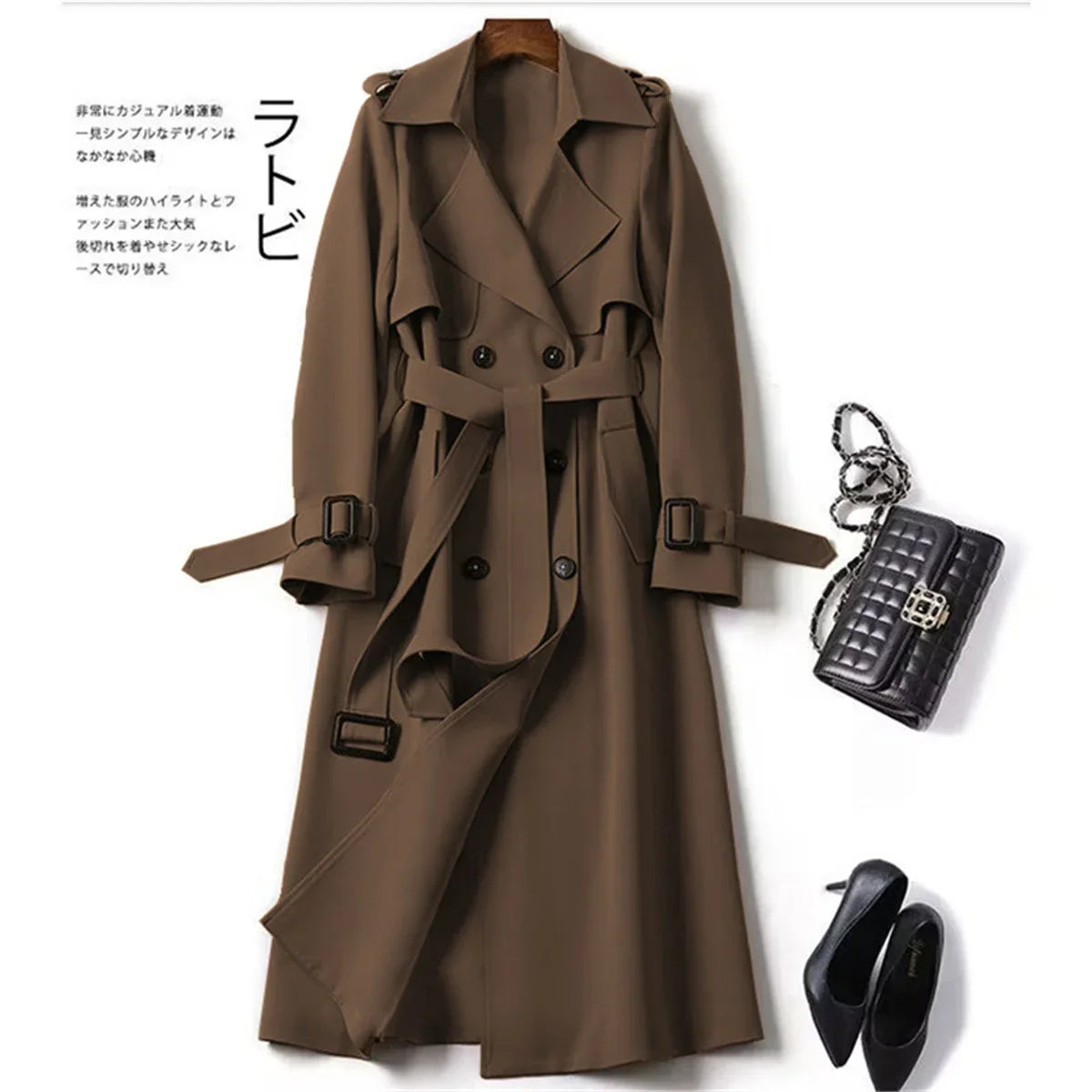 Cyberdelika Brit Noir Midi Coat