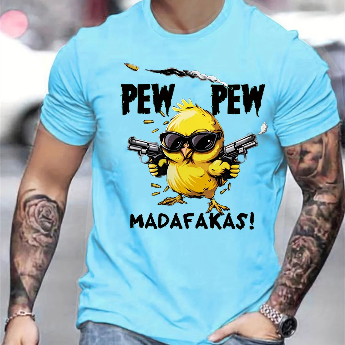 Pew Pew Madafaka – Cartoon Heat Tee