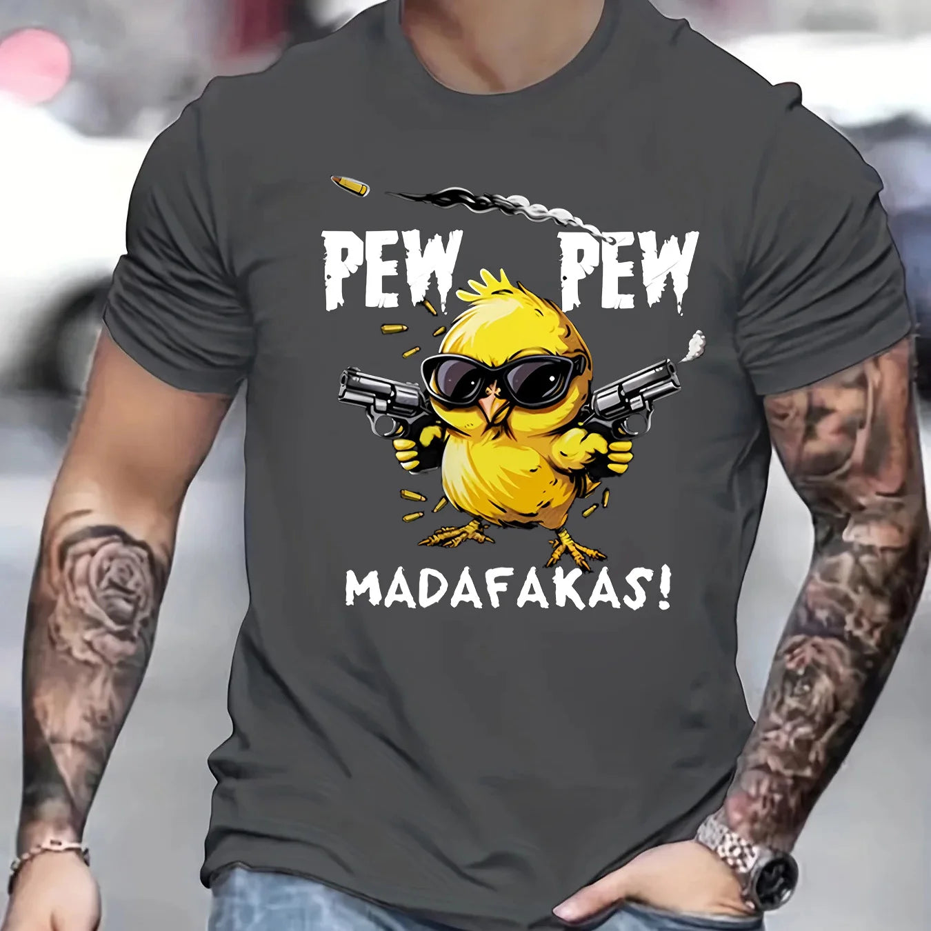 Pew Pew Madafaka – Cartoon Heat Tee