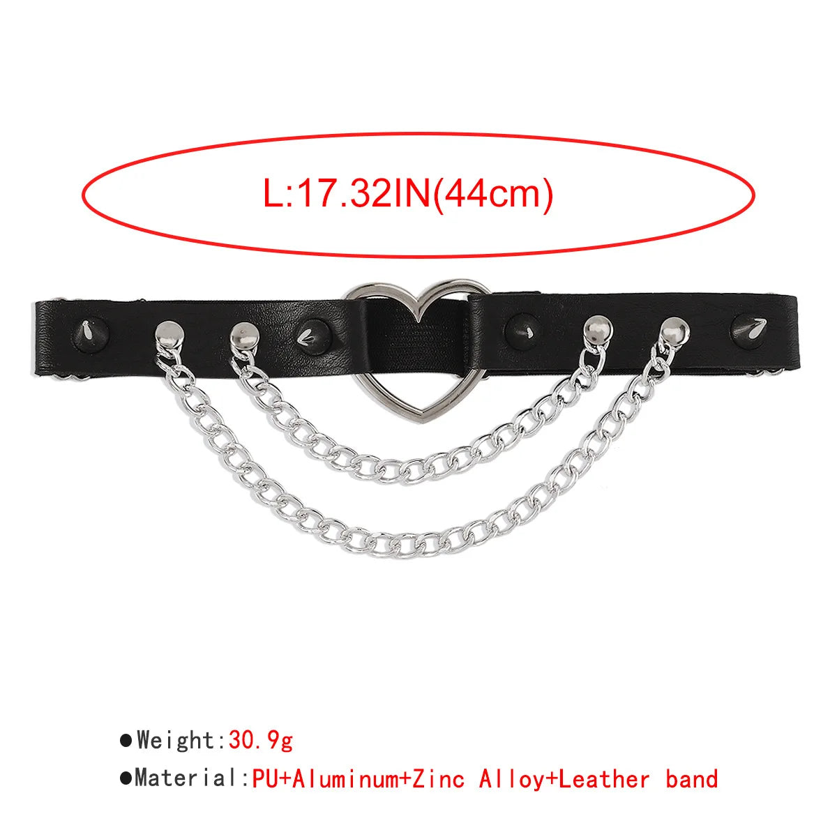 Midnight Thorn - Spiked Leather Leg Harness