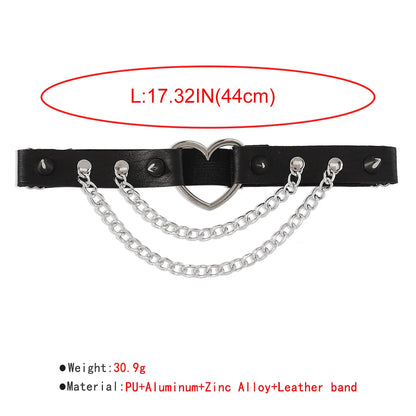 Midnight Thorn - Spiked Leather Leg Harness