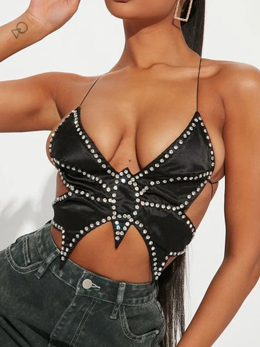 Butterfly Wings Criss-Cross Crop Top