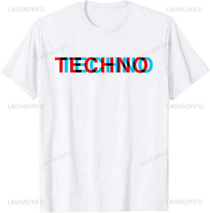 Trippy Glitch Cyber Tee