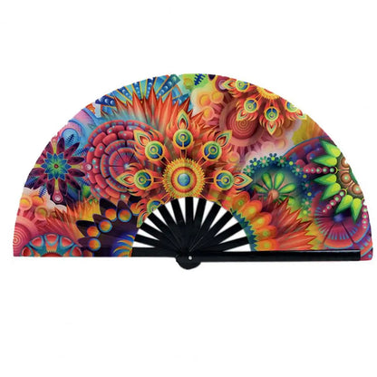 Holo Breeze Folding Rave Fan