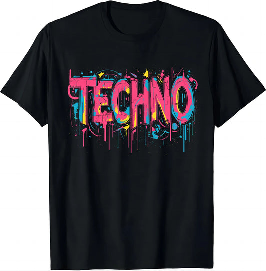 Trippy Glitch Cyber Tee
