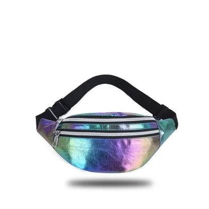 Prism Pulse – Holographic Waist Fanny Pack