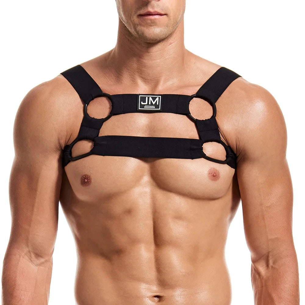 LUSTRA Obsidian Ritual - Open Back Fetish Harness Top