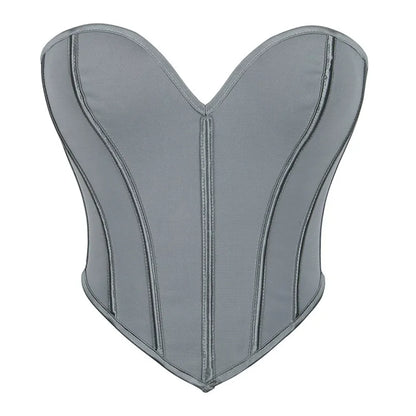 EleganceLace™ Overbust Corset Crop Top with Push-Up Design