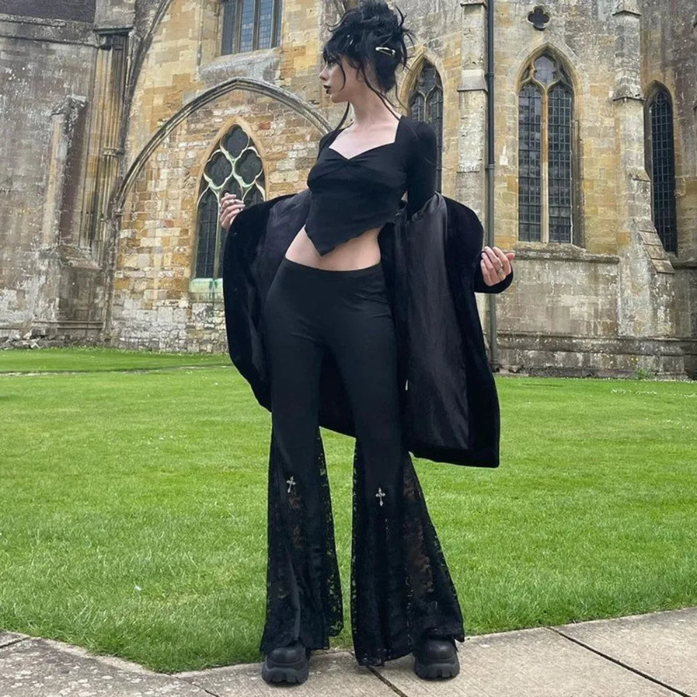 Nocturne Lace Flare Pants
